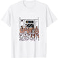 100%25 Cotton Knicks Team Subway Cartoon Tee Basketball Game Day Fun Fan Shirt Knicks "Next Stop Finals" Cartoon Tee Basketball Fan Collectible Top