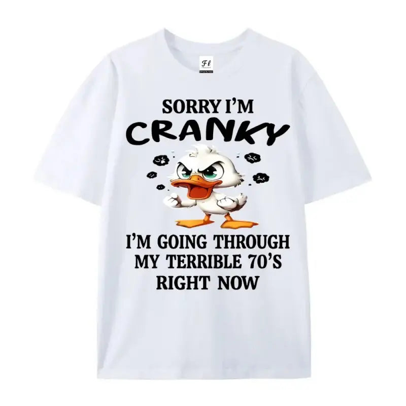 Unisex 100%25 Cotton Short-Sleeve Round Neck Sports Top, 70s Duck Graphic Streetwear, Casual Retro Outfit, Valentine’s Day Gift for Partner