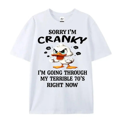 Unisex 100%25 Cotton Short-Sleeve Round Neck Sports Top, 70s Duck Graphic Streetwear, Casual Retro Outfit, Valentine’s Day Gift for Partner