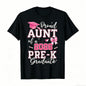 2026 Pre-K Graduation T-Shirt - Proud Mom of Pre-K Graduate, Loose Fit Casual Round Neck Tee with Diploma & Suitable for Pre-K Parties, Achievement Outfit (Comfortable Graduation Attire) Graphic Tshirt