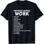 Thoughts During Work T-Shirt | Funny Sarcastic Tee Hate Work T-Shirt