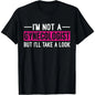 Men's 100%25 Cotton Short-Sleeve Round Neck Casual Streetwear Sports Top - "I'm Not A Gynecologist But I'll Take A Look" Graphic Shirt, Shortsleeve