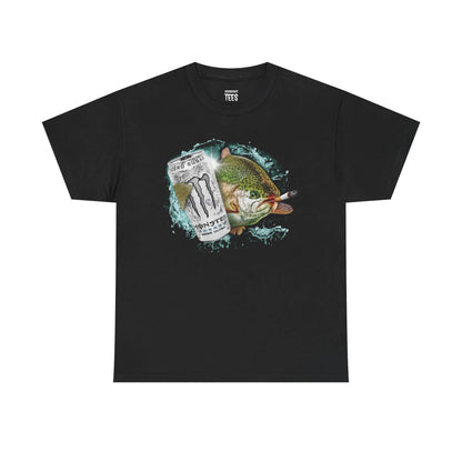 Dope Fish Short-Sleeve Casual Round Neck Streetwear Top - Funny White Monster Fish Sports Tee