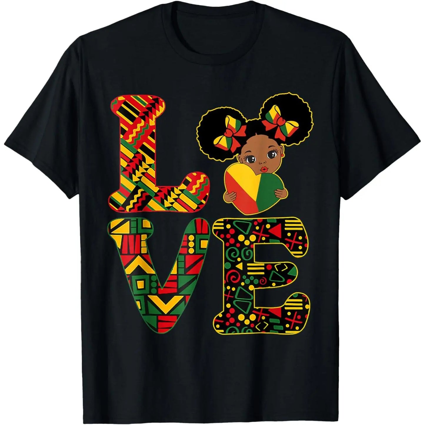 Love Black History Month Strong African T-Shirt