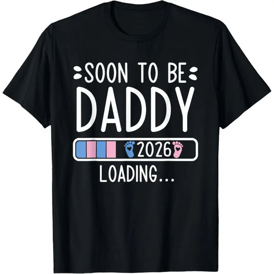 Trendy Streetwear Cotton Tee Shirt Unisex Vintage Graphic T-Shirt Sarcastic Humor Comfortable Short Sleeve Funny Future Dad T-Shirt Pregnancy Announcement Gift Soon To Be Daddy Honour Tee