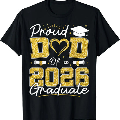 Proud Dad of 2026 Graduate Senior 2026 Grad Family T-Shirt