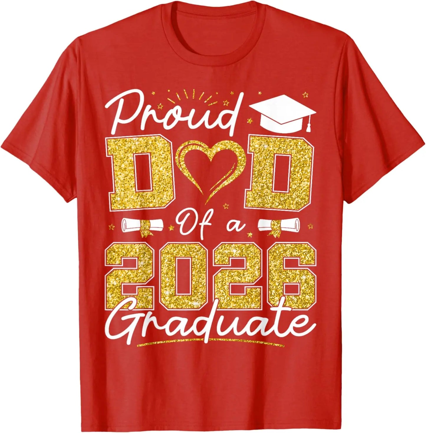 Proud Dad of 2026 Graduate Senior 2026 Grad Family T-Shirt