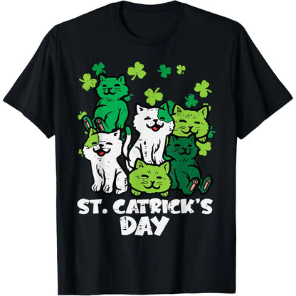 St Patricks Catricks Day Cats Saint Pattys Women T-Shirt