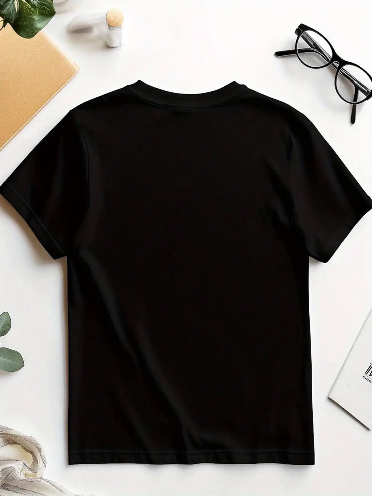 100%25 Cotton Men's Coconut Tree Print Round Neck Tee, Summer Clothes Regular Fit Fashion Casual Streetwear Short Sleeve T-shirt for Summer, Summer Outfits, Men's Top for Daily Wear