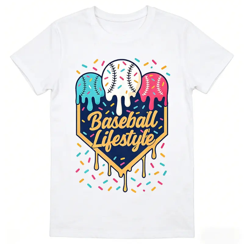 Baseball Lifestyle 101 Drip Baseball Graphic T-Shirt |      Cotton Tee for Men & Women |     Casual Everyday Wear