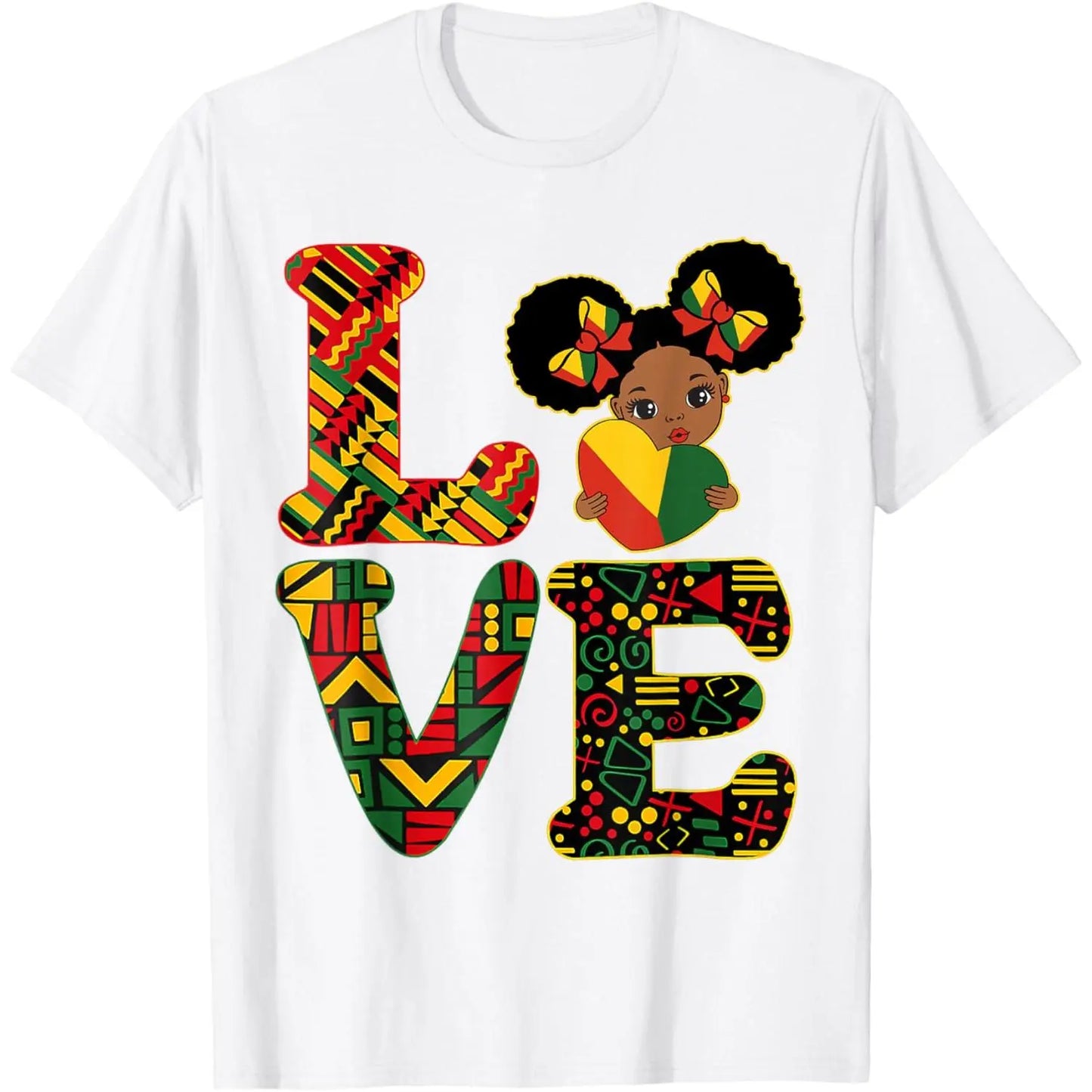 Love Black History Month Strong African T-Shirt