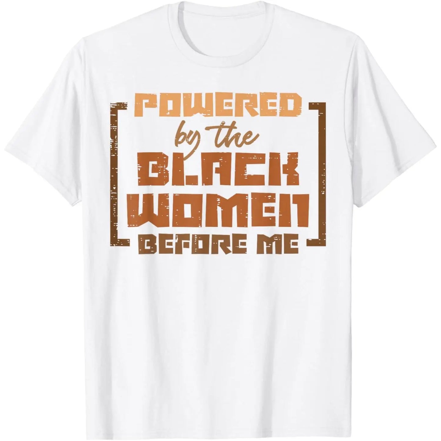 Powered by The Black Women Before Me Black History African T-Shirt