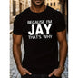 Jay Men's Stylish Short Sleeve T-Shirt For Casual Summer Wear With Comfortable Crew Neck Design