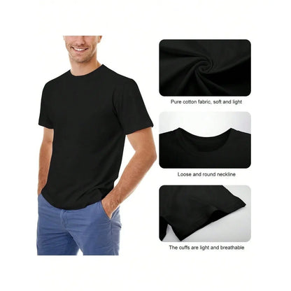 Women's Funny Dabbing Short-Sleeve T-Shirt, Autism Awareness Casual Graphic Design Streetwear, Round Neck Casual Top Gift For Him Black Menswear