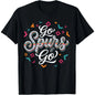 Go Spurs Go Basketball Season Game Day Basketball Fan T-Shirt