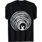 Conspiracy Rabbit Vortex Spiral Theory T-Shirt - Retro Rabbit Hole Graphic Cotton Tee for & - Comfortable Crew Neck Shirt for Birthdays, Gifts, Casual Wear - All-Season Breathable Top