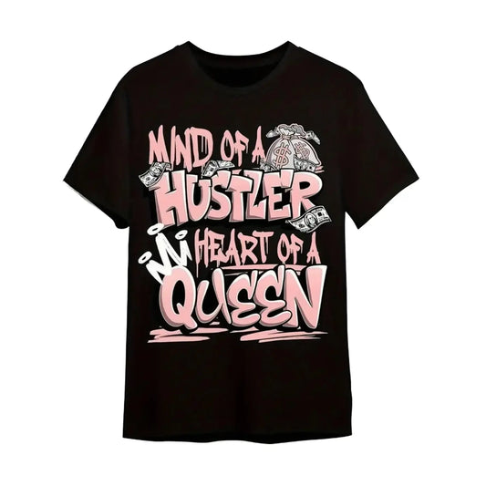 Women's 100%25 cotton T Shirt - "Mind of a Hustler Queen" Slogan & Dollar Sign Design, Soft Breathable Crew Neck Short Sleeve Tee for Women, Casual Streetwear,Casual Summer T-Shirt with Crew Neck,viral graphic tees