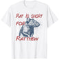 Women's Short-Sleeve Round Neck Ratthew Meme T-Shirt, Casual Simple Streetwear Soft Top