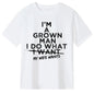 Funny "I Do What My Wife Wants" Husband Gift T-Shirt from Wife - Black with White Print Humorous Marriage Apparel, Comfortable Round Neck Short Sleeve Casual Tee for Men, All-Season Wear & Couples Gift Idea