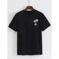 100%25 Cotton Men's Coconut Tree Print Round Neck Tee, Summer Clothes Regular Fit Fashion Casual Streetwear Short Sleeve T-shirt for Summer, Summer Outfits, Men's Top for Daily Wear