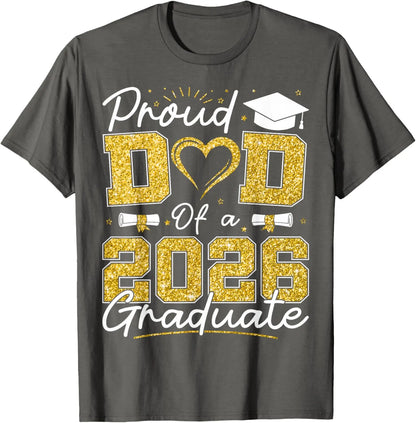 Proud Dad of 2026 Graduate Senior 2026 Grad Family T-Shirt