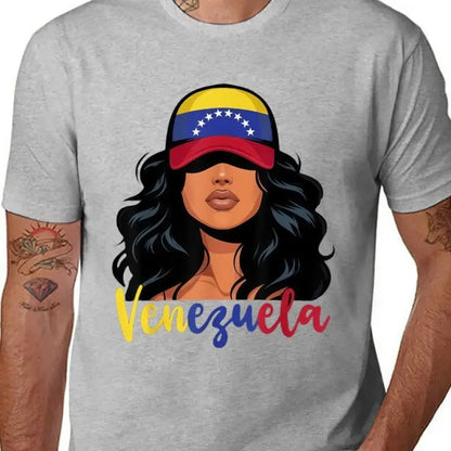 100%25cotton enezuelan Girl Venezuela Flag Proud Venezolana Women T-Shirt