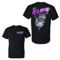 FASS Diesel Fuel Systems T-Shirt with Neon Purple Turbocharger and Graffiti Logo, Retro 2 Sides Graphic Tee, graphic t-shirts Suitable for all seasons - classic styles, fun graphic tee shirts, base layers, casual streetwear