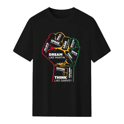 Inspiring Black Leaders Power Fist Hand Black History Month T-Shirt Golf Gift T-Shirt For Men And Women