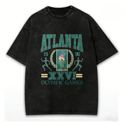 180g[100%25cotton]96 ATLANTA SUMMER GAMES CENTENNIAL VINTAGE VINTAGE UNISEX T-SHIRT