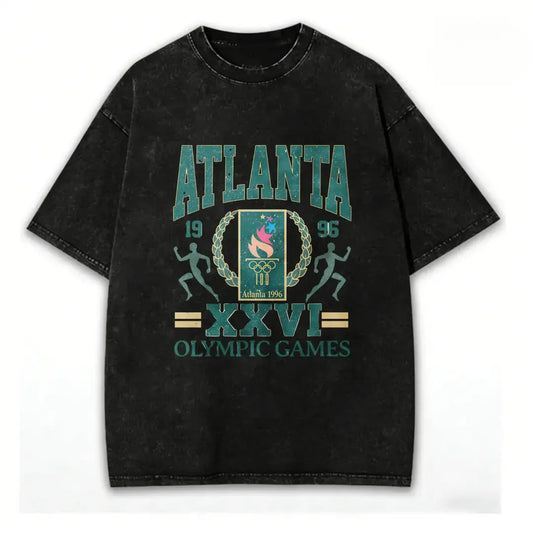 180g[100%25cotton]96 ATLANTA SUMMER GAMES CENTENNIAL VINTAGE VINTAGE UNISEX T-SHIRT