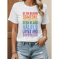 [100%25 Cotton] T - shirt with the phrase "BE THE REASON SOMEONE FEELS WELCOMED SEEN HEARD VALUED LOVED AND SUPPORTED" for meaningful wear. Golf Gift T-Shirt For Men and Women