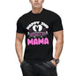 Women's Happy 2nd Mother's Day Mama T-Shirt, Coastal Tropical Print Flexible Crew Neck Tee for Vacation