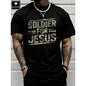 Soldier For Jesus Christian T-Shirt For Summer 100%25 Heavy Cotton T Shirt