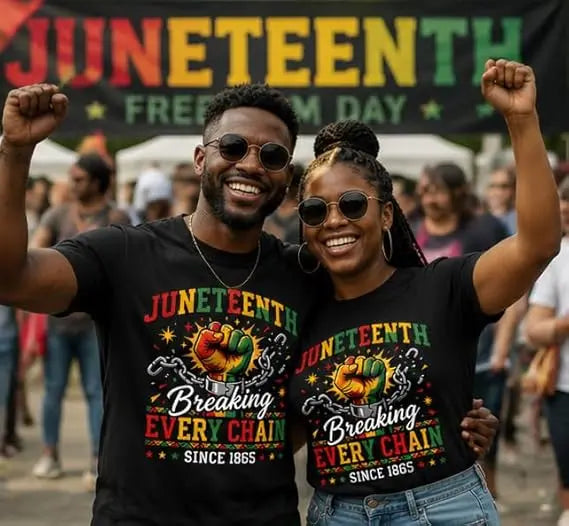 Juneteenth Shirts Men, Juneteenth Breaking Every Chain Shirt Women, Black History V-Neck Tshirt