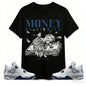 #   good graphic tees #   whitetrewhite teeBlack Money On My Mind Angel Unisex Graphic Tee - BlackWhite - Menswear, Top