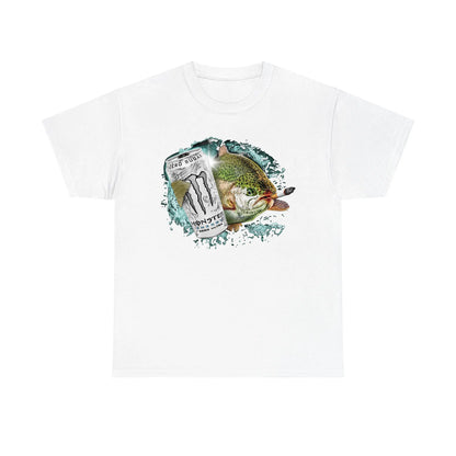 Dope Fish Short-Sleeve Casual Round Neck Streetwear Top - Funny White Monster Fish Sports Tee