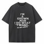 Funny "I Do What My Wife Wants" Husband Gift T-Shirt from Wife - Black with White Print Humorous Marriage Apparel, Comfortable Round Neck Short Sleeve Casual Tee for Men, All-Season Wear & Couples Gift Idea