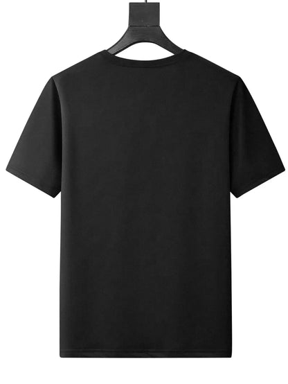 Happy Labor Day Celebration T-Shirt for Men - Soft Polyester Black Graphic Tee, Crew Neck Short Sleeve Casual Top, All Season Wear, Adult Funny Holiday Shirt, Comfortable Fit for Party & Daily Use