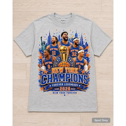 New York 2026 City Shirt, Blue Orange Glory Shirt, NYC Basketball Fan Gift
