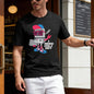 Retro PC Robot Cool Sunglasses Men's Short-Sleeve Round Neck Sporty Sports Top, Streetwear for IT Developers - Funny "I Need Holiday" Casual Outdoor T-Shirt, Sporty Sports Tops