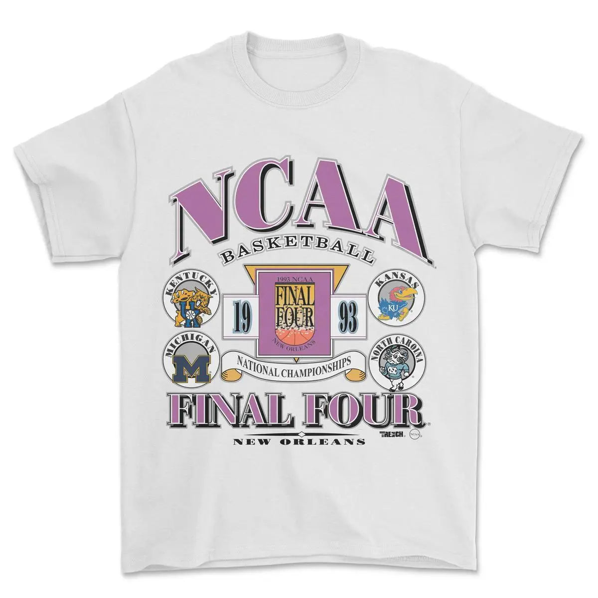 ZestLoop 1993 Final Four Basketball T-Shirt Vintage College Basketball Graphic Tee Retro Sports Fan Shirt Classic 90s Tournament Style Must-Have 90s Sports Graphic Tee