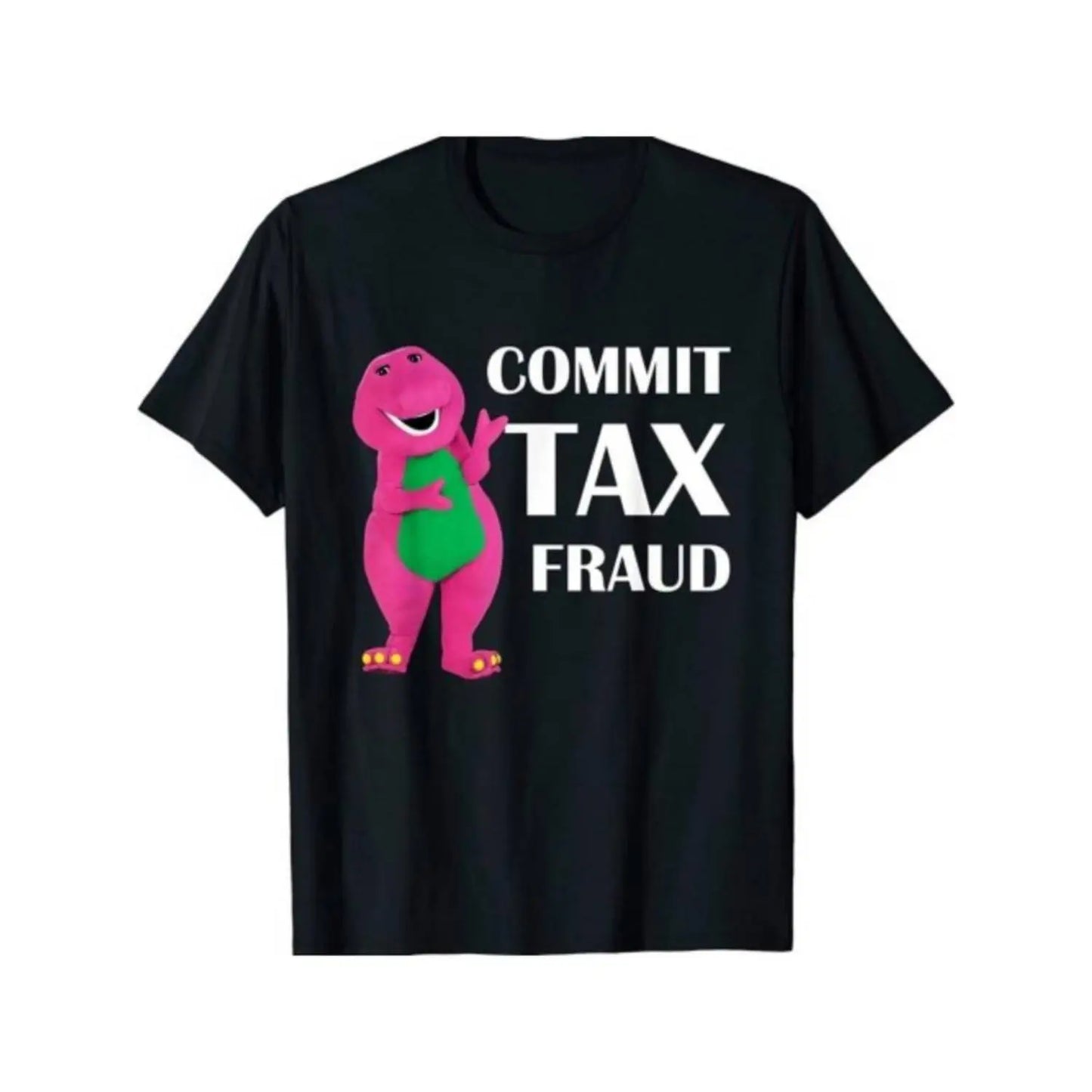 100%25 Cotton Summer T Shirts Funny 'Commit Tax Fraud' Graphic Tee - , Casual Summer Shirt For Men & Women T-Shirt For Men and Women