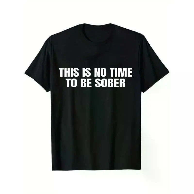 Men's Short-Sleeve Round Neck Funny Meme Graphic T-Shirt, Menswear Casual Streetwear Top, Trendy Tshirts