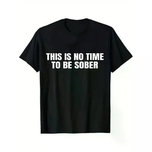 Men's Short-Sleeve Round Neck Funny Meme Graphic T-Shirt, Menswear Casual Streetwear Top, Trendy Tshirts
